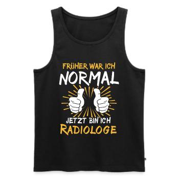Radiologe Spruch - Männer Premium Bio Tank Top - Schwarz - Vorne - Michal (187cm)