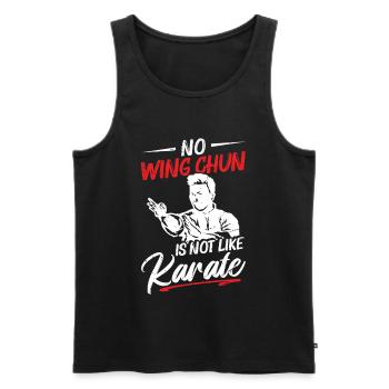  Wing Chun Instructor Training Martial Arts Wing - Men's Premium Organic Tank Top - black - Front - AI Model Male 178 light (178cm)