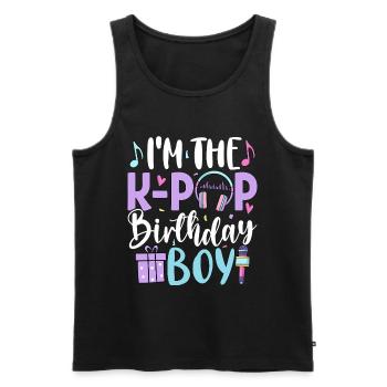 I'm The K Pop Birthday Boy - Men's Premium Organic Tank Top - black - Front - Michal (187cm)