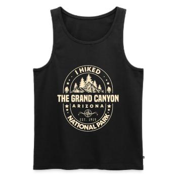 Ich bin im Grand Canyon Nationalpark Wanderer gewandert - Männer Premium Bio Tank Top - Schwarz - Vorne - Michal (187cm)