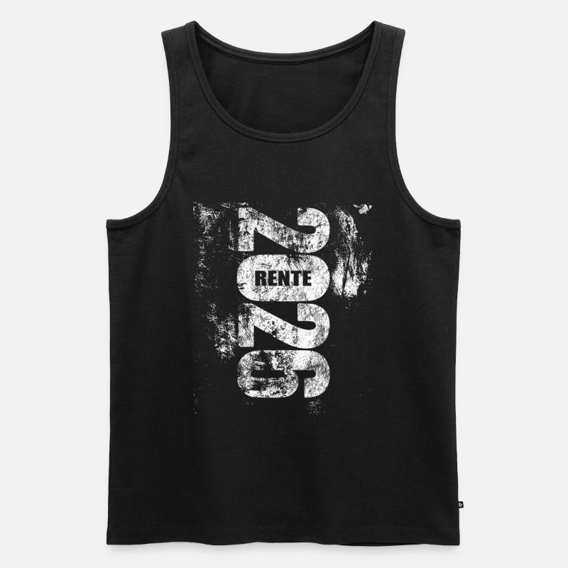 Rente 2026 | endlich geschafft - Männer Premium Bio Tank Top - Schwarz