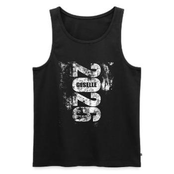 Geselle 2026 | endlich geschafft - Männer Premium Bio Tank Top - Schwarz - Vorne - Michal (187cm)
