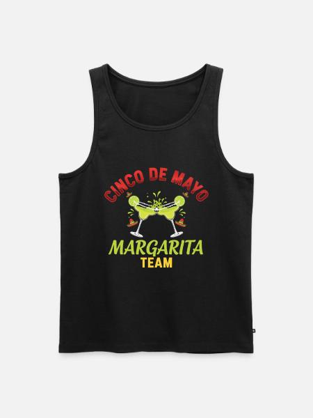 Cinco De Mayo Margarita Team - Männer Premium Bio Tank Top - Schwarz
