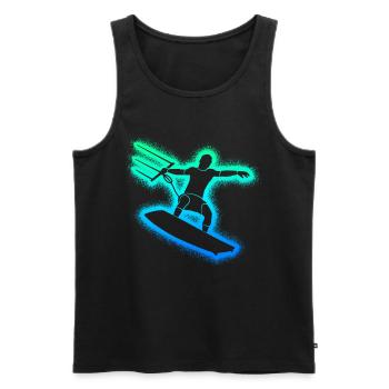 Kitesurf Kitesurf Enfants hommes Kitesurf - Débardeur bio Premium Homme - noir - Devant - Michal (187cm)