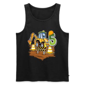 5 Bagger 5. Geburtstag - Männer Premium Bio Tank Top - Schwarz - Vorne - AI Model Male 178 light (178cm)