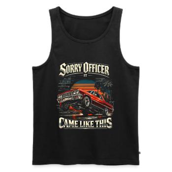 Lowrider Auto Sorry Officer It Came Like This - Männer Premium Bio Tank Top - Schwarz - Vorne - AI Model Male 178 light (178cm)