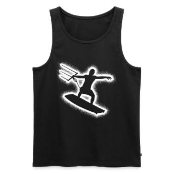Kitesurf Kitesurf Enfants hommes Kitesurf - Débardeur bio Premium Homme - noir - Devant - Michal (187cm)