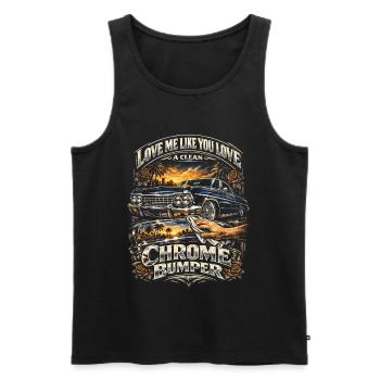 Lowrider Auto - Männer Premium Bio Tank Top - Schwarz - Vorne - AI Model Male 178 light (178cm)
