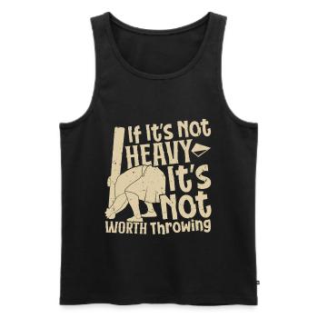  Caber Toss Scottish Games Highlander Highland - Men's Premium Organic Tank Top - black - Front - AI Model Male 178 light (178cm)