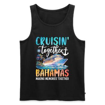 Croisière ensemble aux Bahamas - Débardeur bio Premium Homme - noir - Devant - Michal (187cm)