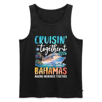 Croisière ensemble aux Bahamas 2026 - Débardeur bio Premium Homme - noir - Devant - Michal (187cm)