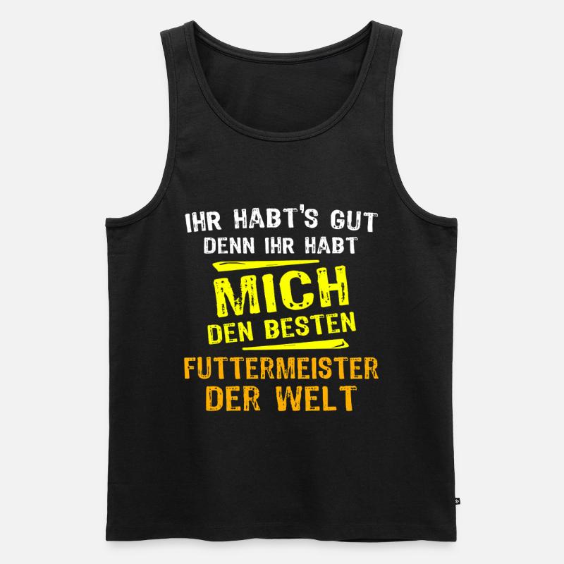 Futtermeister Geschenk - Männer Premium Bio Tank Top - Schwarz