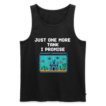 Aquarium Gamer Saying - Men's Premium Organic Tank Top - black - Front - Michal (187cm)