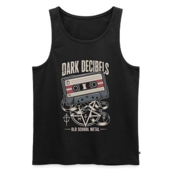 Heavy Metal Shirt Old School Metal Kassette - Männer Premium Bio Tank Top - Schwarz - Vorne - Michal (187cm)