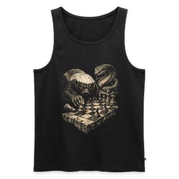 8-Ball Billard Pool And Beer Thats Why I'm Here - Männer Premium Bio Tank Top - Schwarz - Vorne - AI Model Male 178 light (178cm)