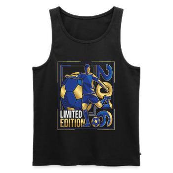 Fußball 2016 Limited Edition Spieler Design - Männer Premium Bio Tank Top - Schwarz - Vorne - AI Model Male 178 light (178cm)