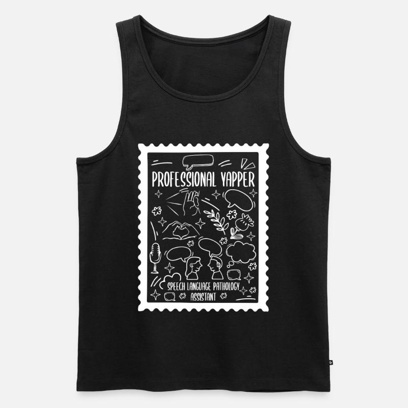 Professional Yapper Speech Language SLP - Men's Premium Organic Tank Top - black