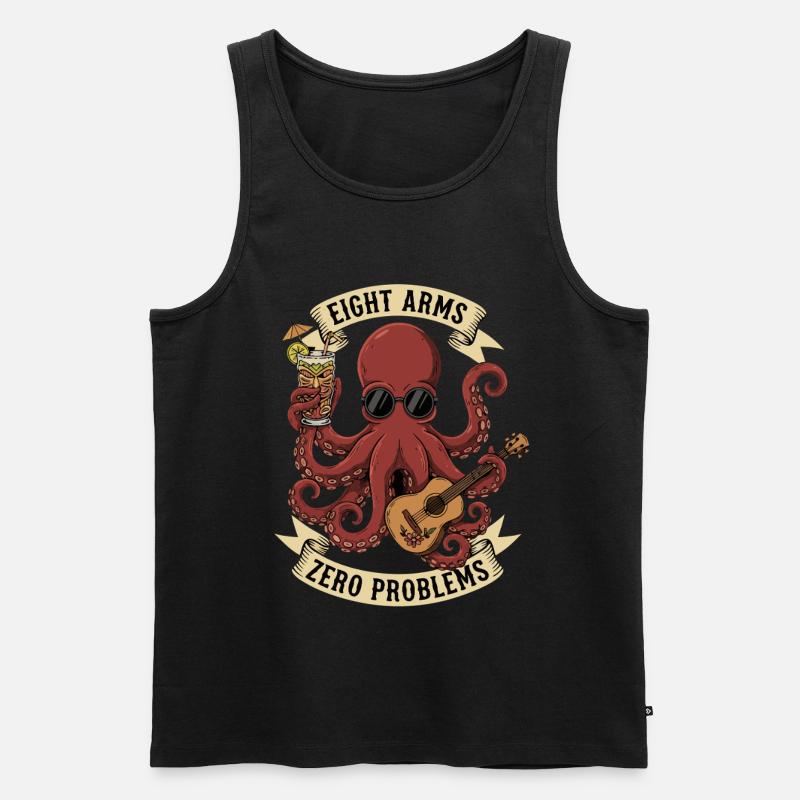 Eight Arms Zero Problems - Men's Premium Organic Tank Top - black
