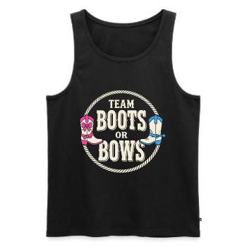 Team Boots Or Bows Western Reveal Design - Männer Premium Bio Tank Top - Schwarz - Vorne - Michal (187cm)