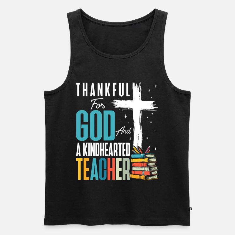 Gott-lehrer-ausbildung, Wertschätzungslehre - Männer Premium Bio Tank Top - Schwarz