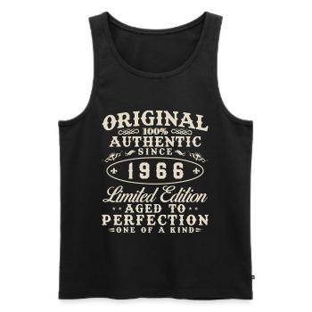 1966 Vintage Retro Geburtstagsgeschenk - Männer Premium Bio Tank Top - Schwarz - Vorne - Michal (187cm)