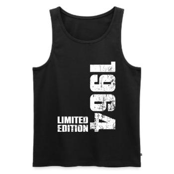 62 Year Old 1964 Man Woman Birthday Gift - Men's Premium Organic Tank Top - black - Front - Michal (187cm)
