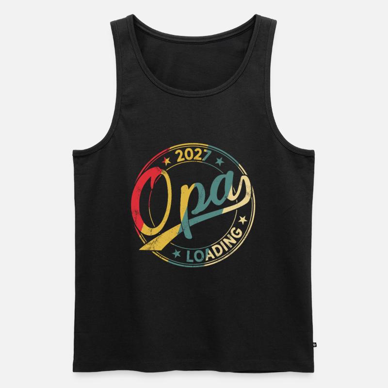 Opa 2027 Loading Werdender Opa 2027 - Männer Premium Bio Tank Top - Schwarz