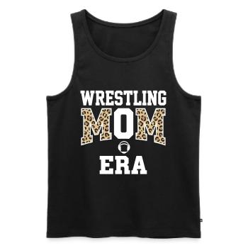 WRESTLING MOM ERA Leo Design - Men's Premium Organic Tank Top - black - Front - AI Model Male 178 light (178cm)