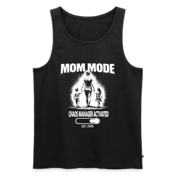 Mom Mode Chaos Manager Activated Shirt - Men's Premium Organic Tank Top - black - Front - AI Model Male 178 light (178cm)