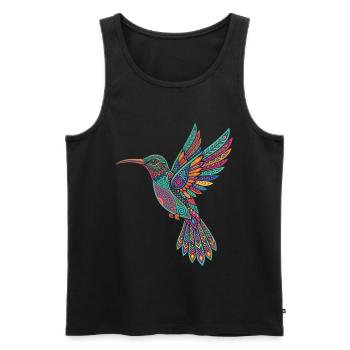 Alebrije Kolibri Mexikanisches Volk - Männer Premium Bio Tank Top - Schwarz - Vorne - Michal (187cm)