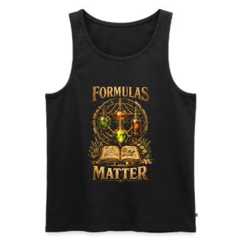 Apotheker Apothekerin Formulas Matter - Männer Premium Bio Tank Top - Schwarz - Vorne - AI Model Male 178 light (178cm)