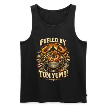 Thailand Thai Pride Fueled By Tom Yum - Men's Premium Organic Tank Top - black - Front - Michal (187cm)