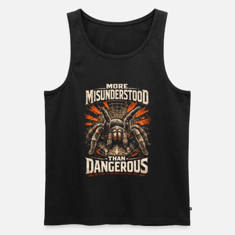 Tarantula More Misunderstood - Men's Premium Organic Tank Top - black