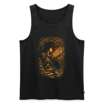 Fairycore Fee Gotisch - Männer Premium Bio Tank Top - Schwarz - Vorne - AI Model Male 178 light (178cm)