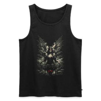 Fairycore Fee Gotisch - Männer Premium Bio Tank Top - Schwarz - Vorne - AI Model Male 178 light (178cm)