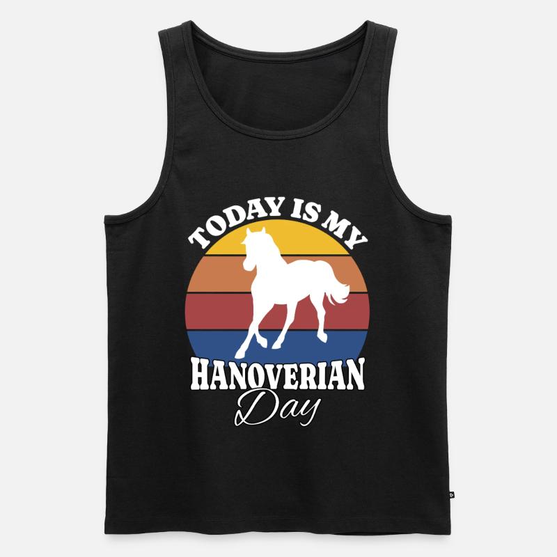 Hannoveraner Hanoverian - Männer Premium Bio Tank Top - Schwarz