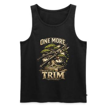 Bonsai Tree One More Trim - Men's Premium Organic Tank Top - black - Front - AI Model Male 178 light (178cm)