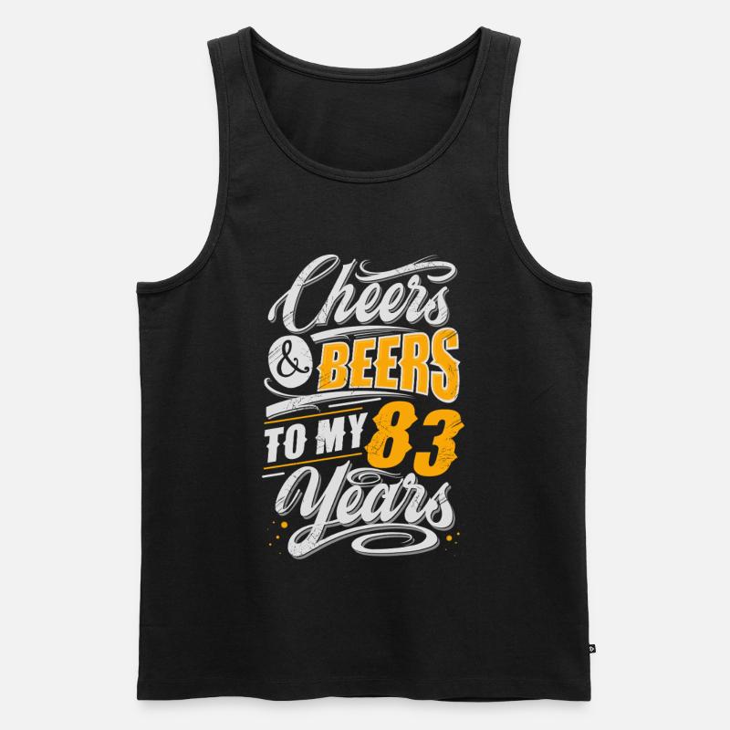 83. Geburtstag - Männer Premium Bio Tank Top - Schwarz