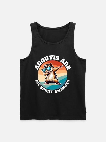 Lustige Aguti Sprüche - Männer Premium Bio Tank Top - Schwarz