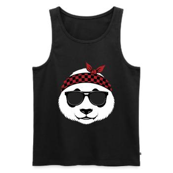 Lunettes de soleil Cool Panda Bear - Débardeur bio Premium Homme - noir - Devant - Michal (187cm)