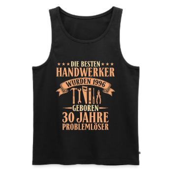 30. Geburtstag Handwerker 1996 Geschenk - Männer Premium Bio Tank Top - Schwarz - Vorne - Michal (187cm)