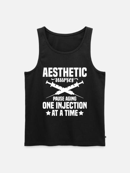 Ästhetisch-Krankenschwester-Injektor-Alter-Botox-Händler - Männer Premium Bio Tank Top - Schwarz