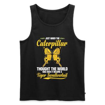  Tiger Swallowtail Insect Lover Entomology - Men's Premium Organic Tank Top - black - Front - Michal (187cm)