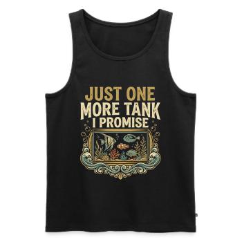 Aquarium Saying Funny Fish Tank Humor - Men's Premium Organic Tank Top - black - Front - Michal (187cm)