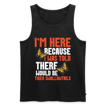 Schmetterlingsentomologie-Liebhaber Insekten-Westtiger - Männer Premium Bio Tank Top - Schwarz - Vorne - AI Model Male 178 light (178cm)