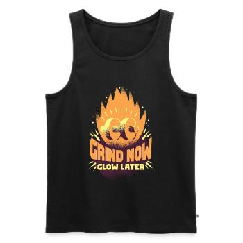 Fitness Trainers Personal Trainers - Men's Premium Organic Tank Top - black - Front - AI Model Male 178 light (178cm)