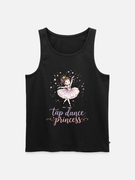 Tap Dancing Tap Dance Princess Dancer - Men's Premium Organic Tank Top - black