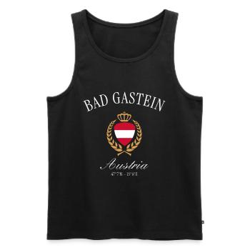 Innsbruck Österreich Wappen Krone – Reise Souvenir - Männer Premium Bio Tank Top - Schwarz - Vorne - Michal (187cm)