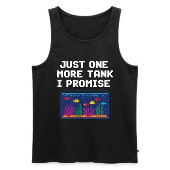 Aquarium Gamer Saying Fish - Men's Premium Organic Tank Top - black - Front - Michal (187cm)