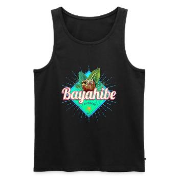 Bayahibe in Caribbean, Dominican Republic - Men's Premium Organic Tank Top - black - Front - Michal (187cm)